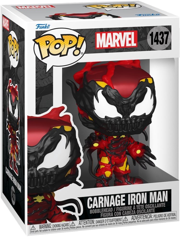 7829593 Merchandising Marvel: Funko Pop! Spider-Man - Carnageized Iron Man (Viny