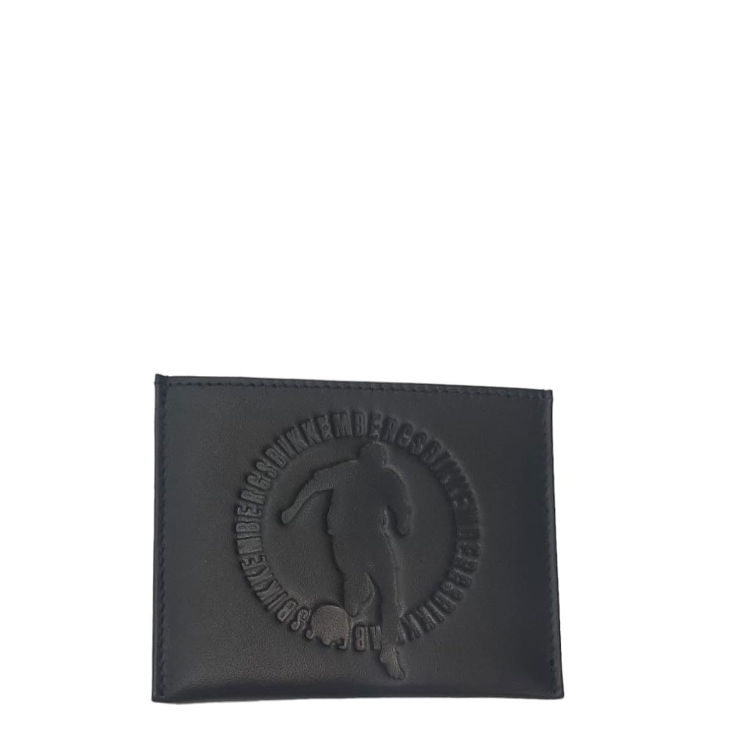 Portacarte di credito uomo Bikkembergs Grigio wallet pelle slim portafoglio Logo