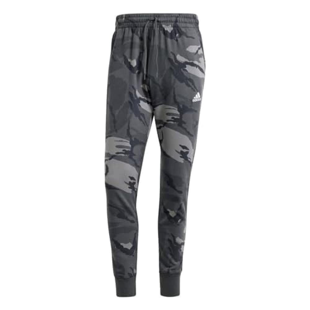 (TG. M) adidas Seasonal Essentials Camouflage Pants Pantaloni, DGH Solid Grey, M