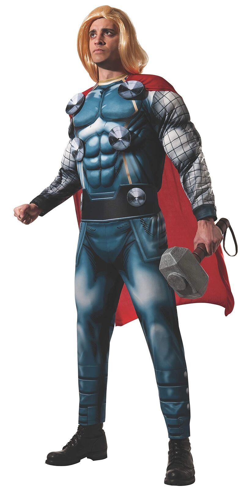 DELUXE THOR COSTUME - FANCY DRESS COSTUME (SIZE: XL) Unisex Costumes NUOVO