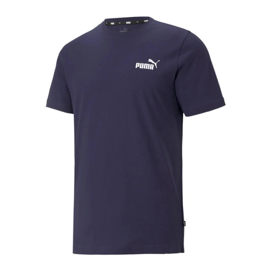 Puma Mens ESS Small Logo Tee Small Peacoat Small Peacoat
