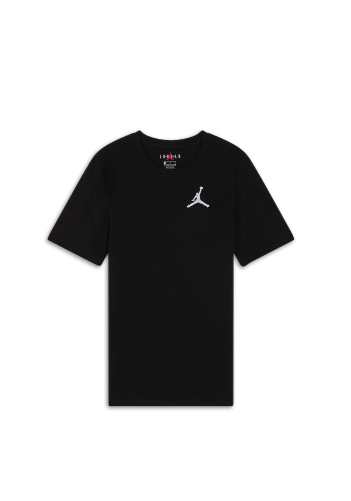 Jordan Boy's Jumpman Air Embroidered Tee (Big Kids) One Size Black/White