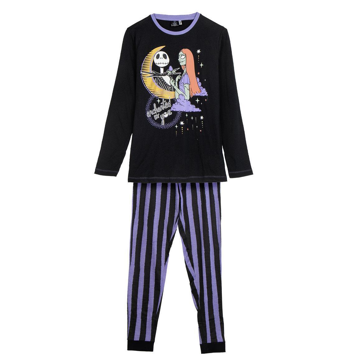 Pigiama Manica Lunga Single Jersey Nightmare Before Christmas NERO - L | UNISEX