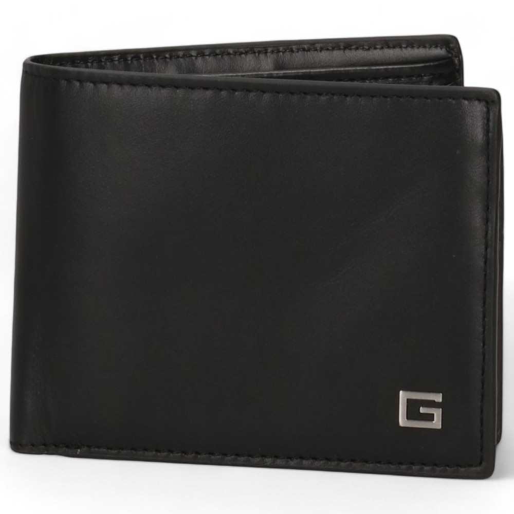Moda Portafoglio GUESS MADRID Uomo Pelle Nero - SMMAGSLEA24BLA