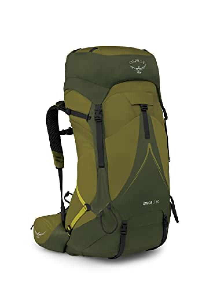 (TG. S-M) Osprey Atmos AG LT 50 Mens Backpacking Suitcase Scenic Valley/Green Pe