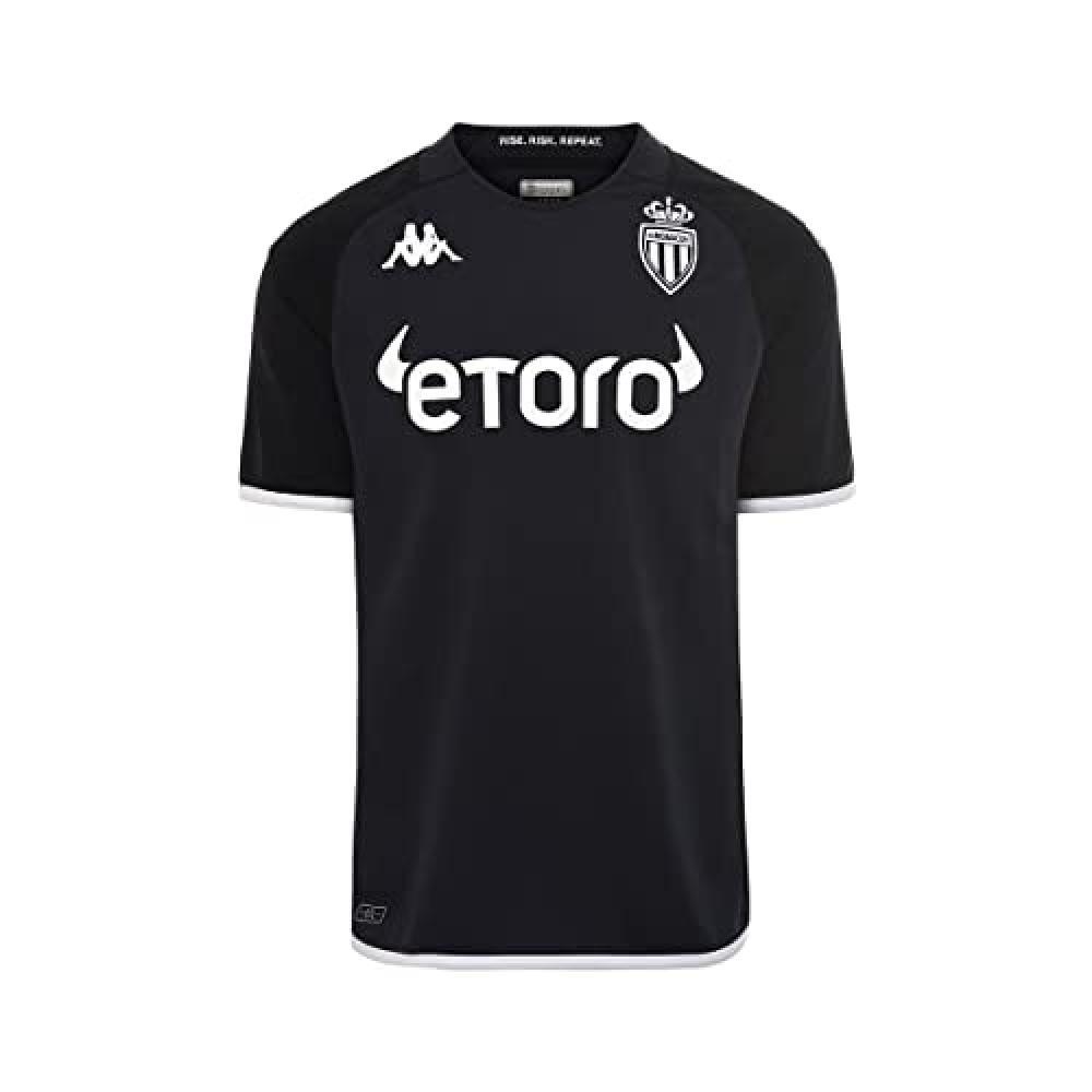(TG. 8 anni) Kappa Kombat Away As Monaco 22/23, Maglietta Unisex-Bambini e Ragaz