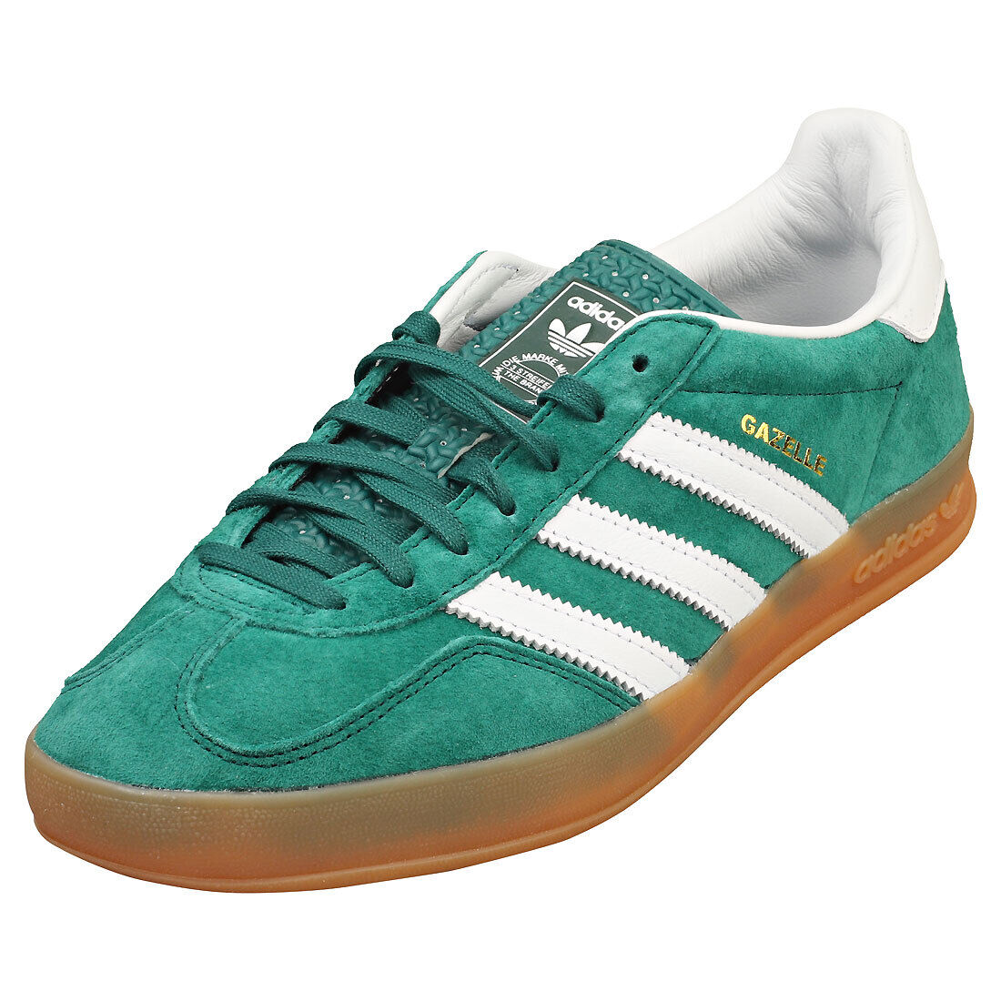 adidas Gazelle Indoor Uomo Green White Formatori Moda - 44 EU