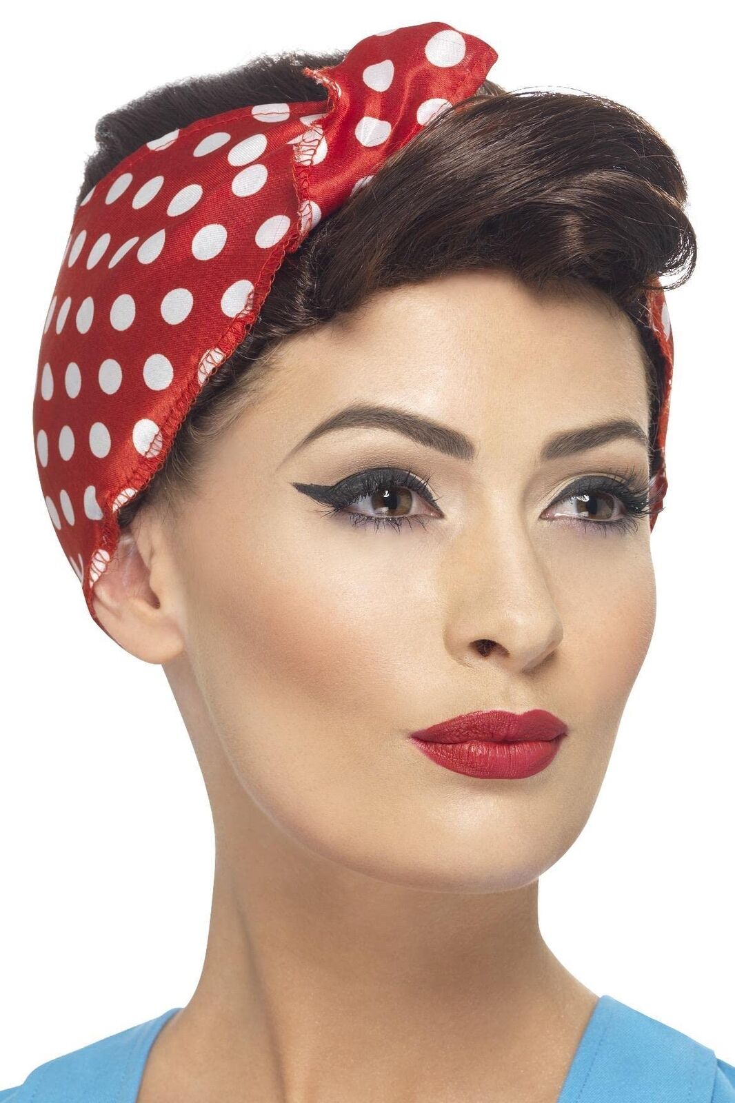 Smiffys 40s Rosie Wig, Brown
