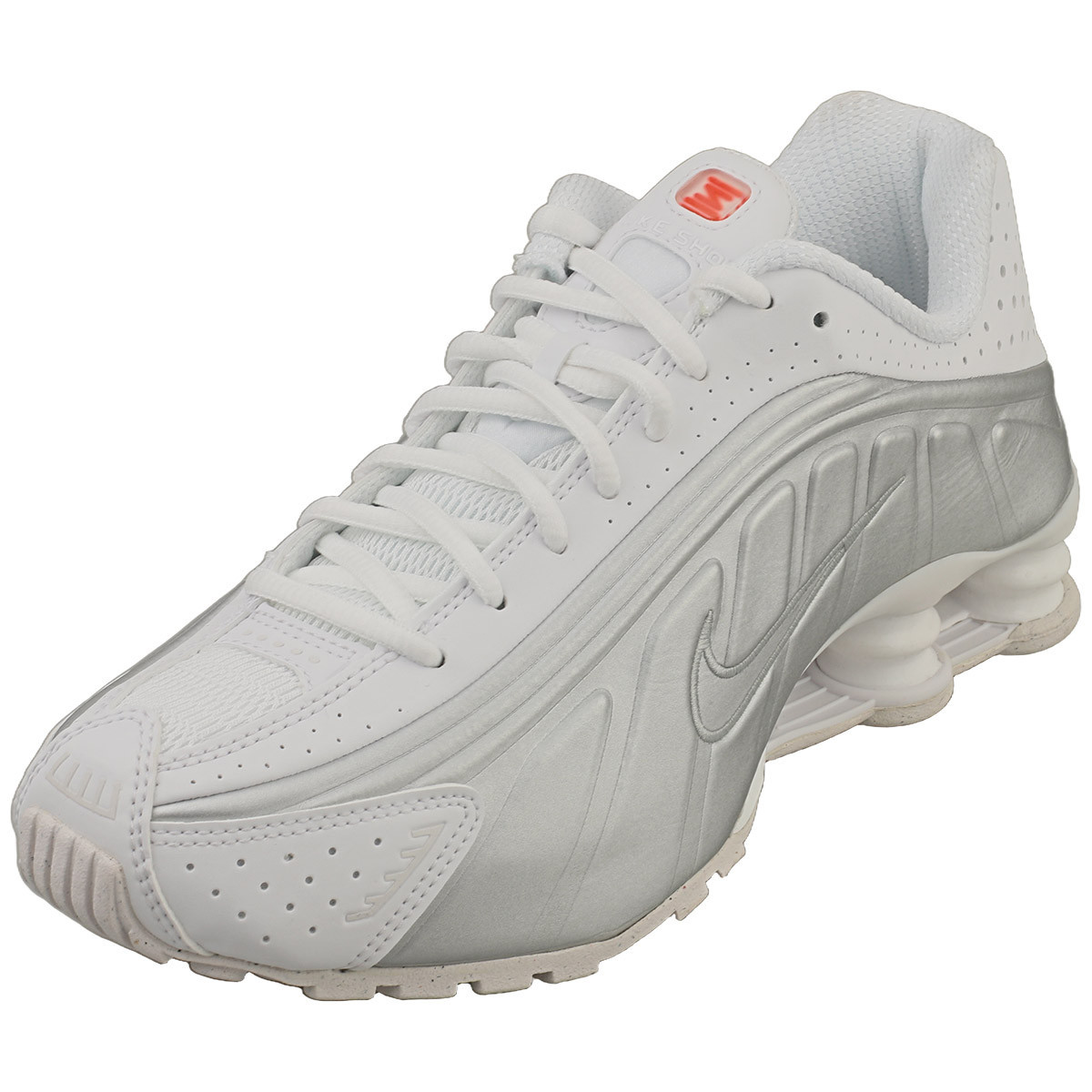 Nike Shox R4 Scarpe da Donna Bianche Argento - 38 EU