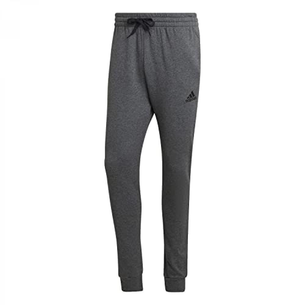 (TG. XL) adidas Uomo Essentials Fleece Regular Tapered Pants, Dark Grey Heather/