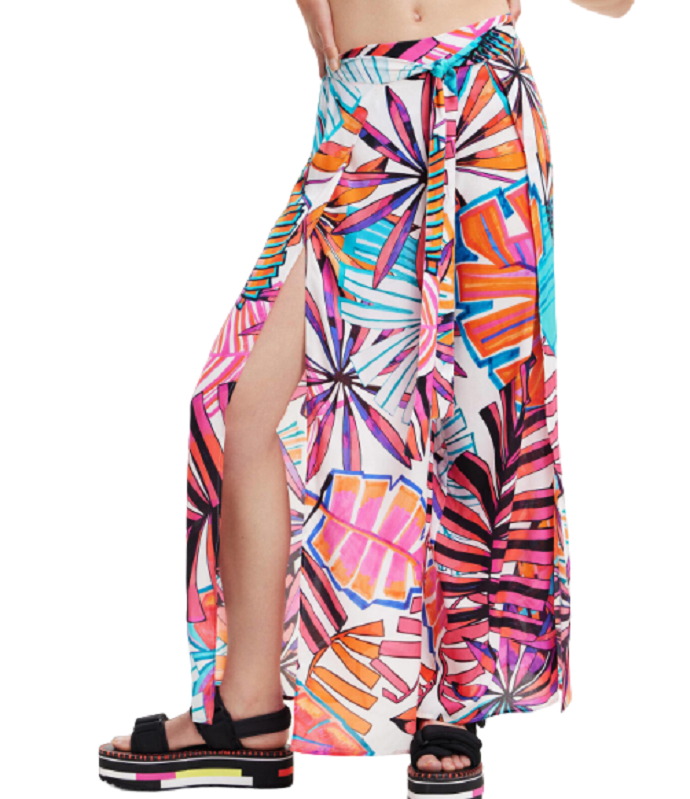 Pantaloni donna con apertura tropicale Desigual Art. 23SWMW08 P-E 23 Colore e mi