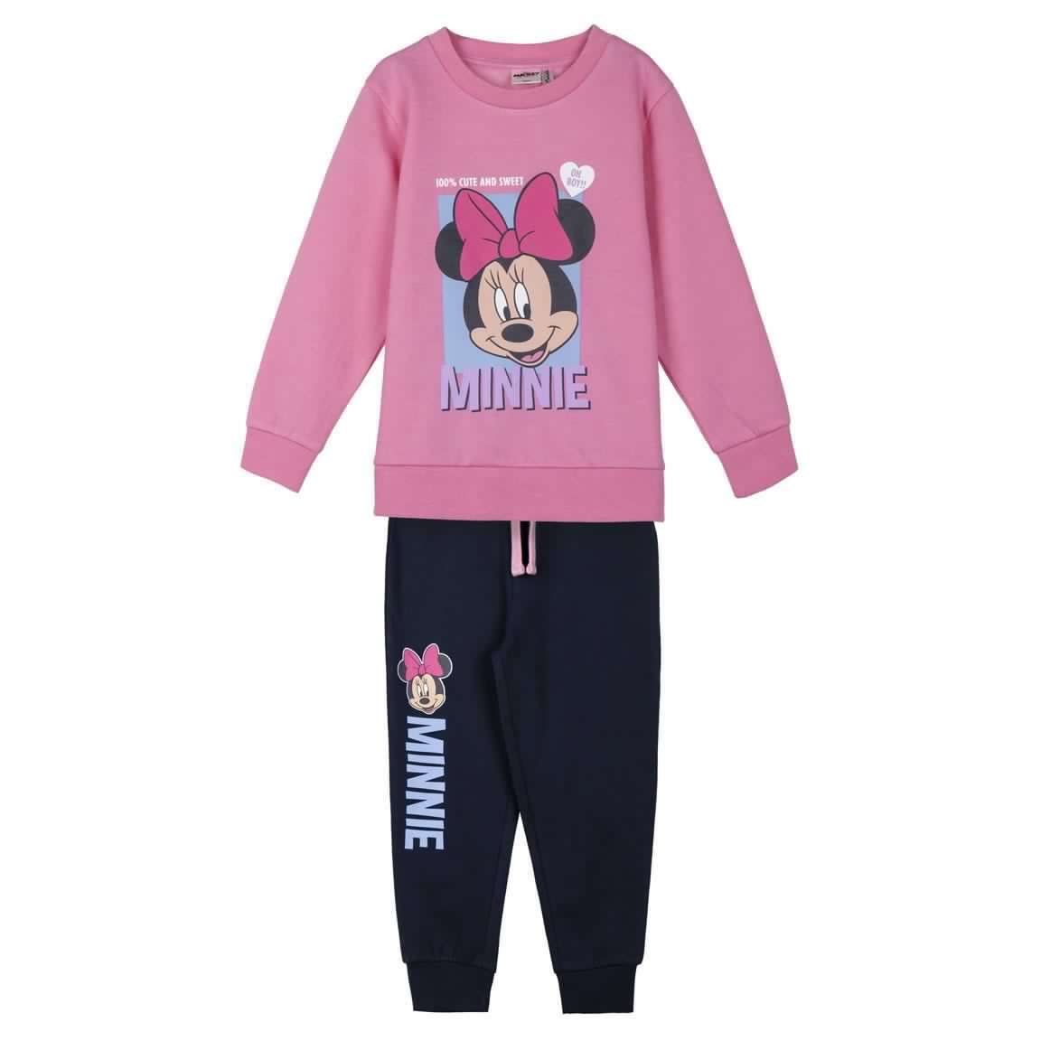 Tuta Cotton Brushed Minnie ROSA - 4 Anni | FEMMINA CERDà