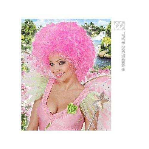 WIDMANN 6390P parrucche fatina rosa fluorescente-sacchetto