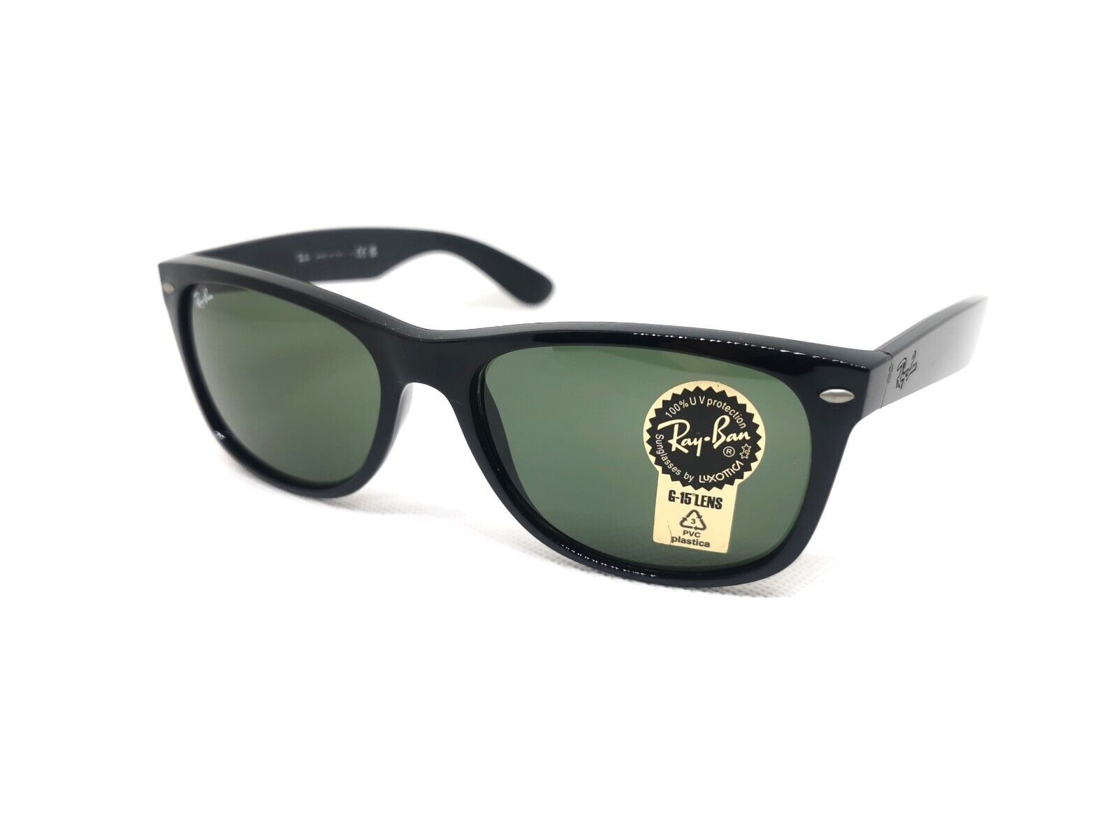 Ray-Ban 2132 NEW WAYFARER 901 | 58◻18 | Occhiali da sole neri | Lenti G-15