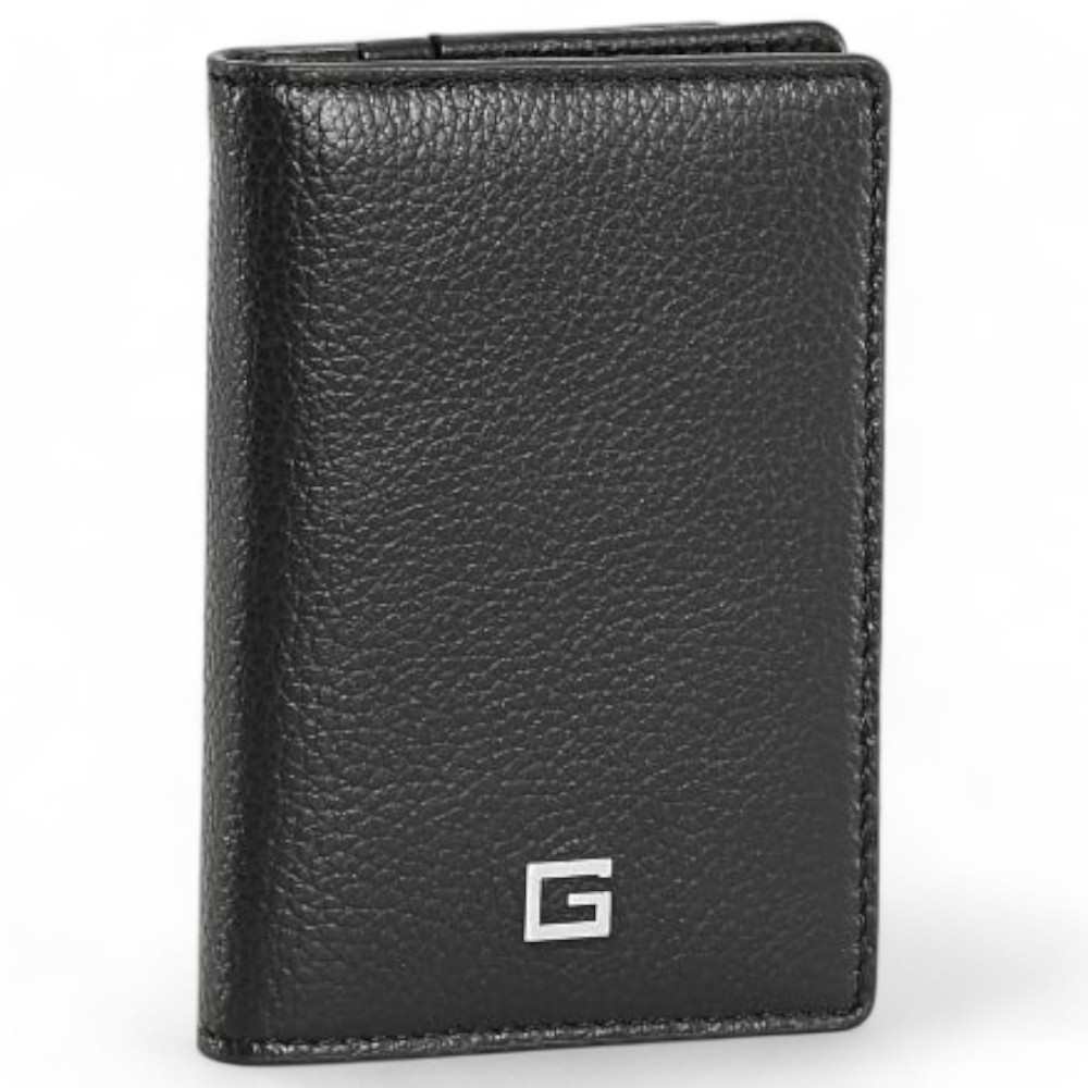Moda Portafoglio GUESS MADRID Uomo Pelle Nero - SMMAGSLEA21BLA