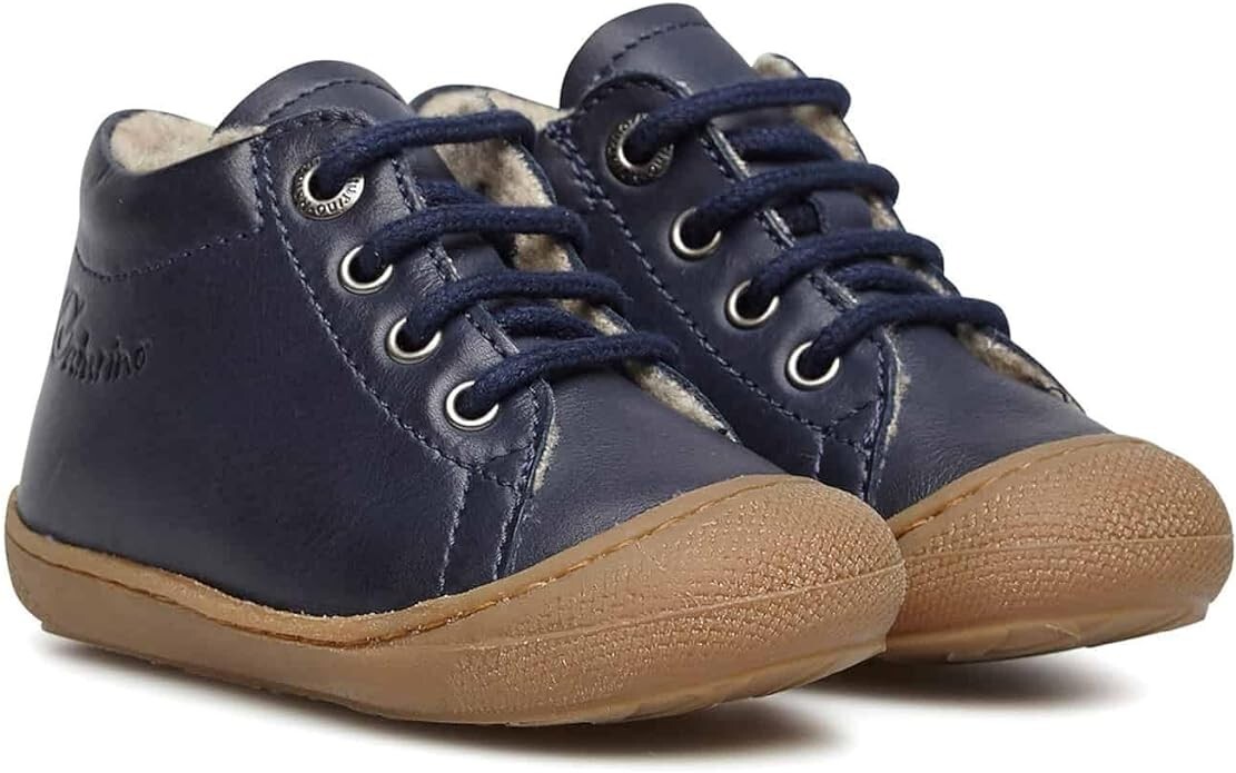 Naturino Racoon - Scarpe Primi Passi in Nappa con Fodera in Lana - Taglia 18 EUR