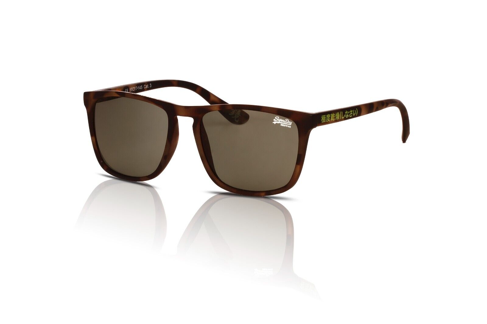Superdry Sole Shockwave 102 Opaco Tartaruga/Verde Vintage Ufficiale Rivenditore
