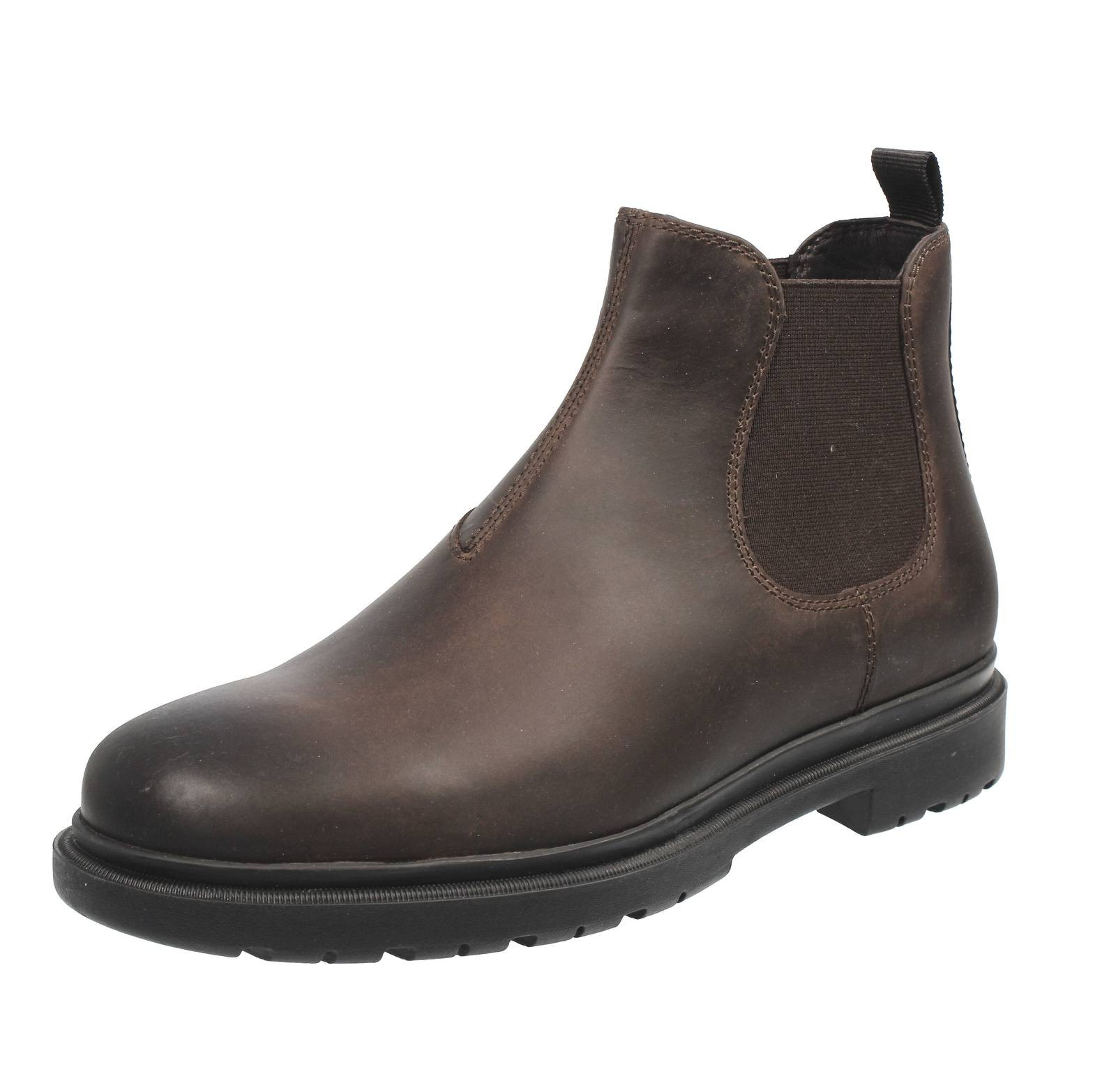 Geox Andalo - Chelsea Boots Traspiranti In Pelle T.moro - Taglia 44 [28.4cm]