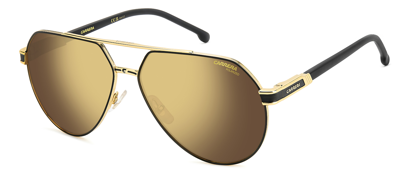 Occhiali da Sole Carrera 1067/S I46 MATTE BLACK GOLD 62/14/145 Uomo