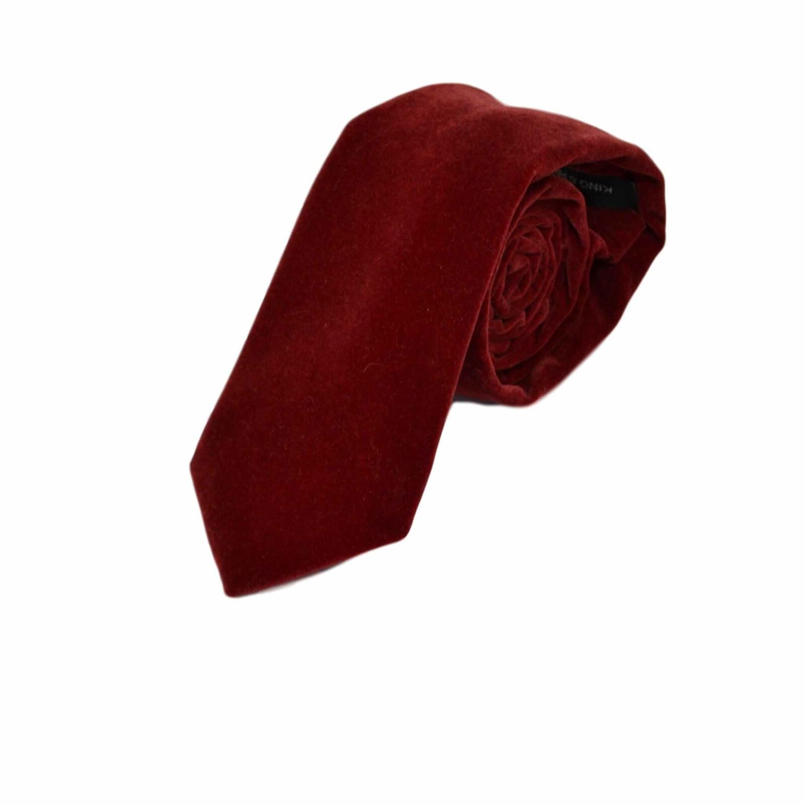 Lusso Rosso Scuro Velluto Cravatta