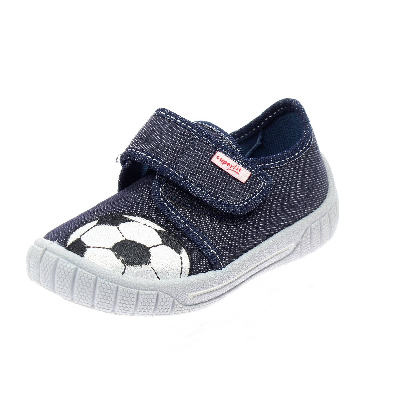 Superfit Bill Pantofoline Bambino Con Strappo Blu - Taglia 27 Scarpe Bambino
