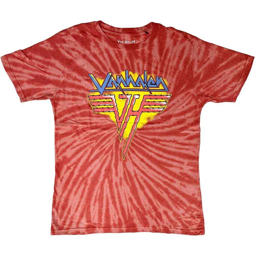 Abbigliamento Van Halen: Rock Off - Jagged Logo Wash Collection (T-Shirt Unisex