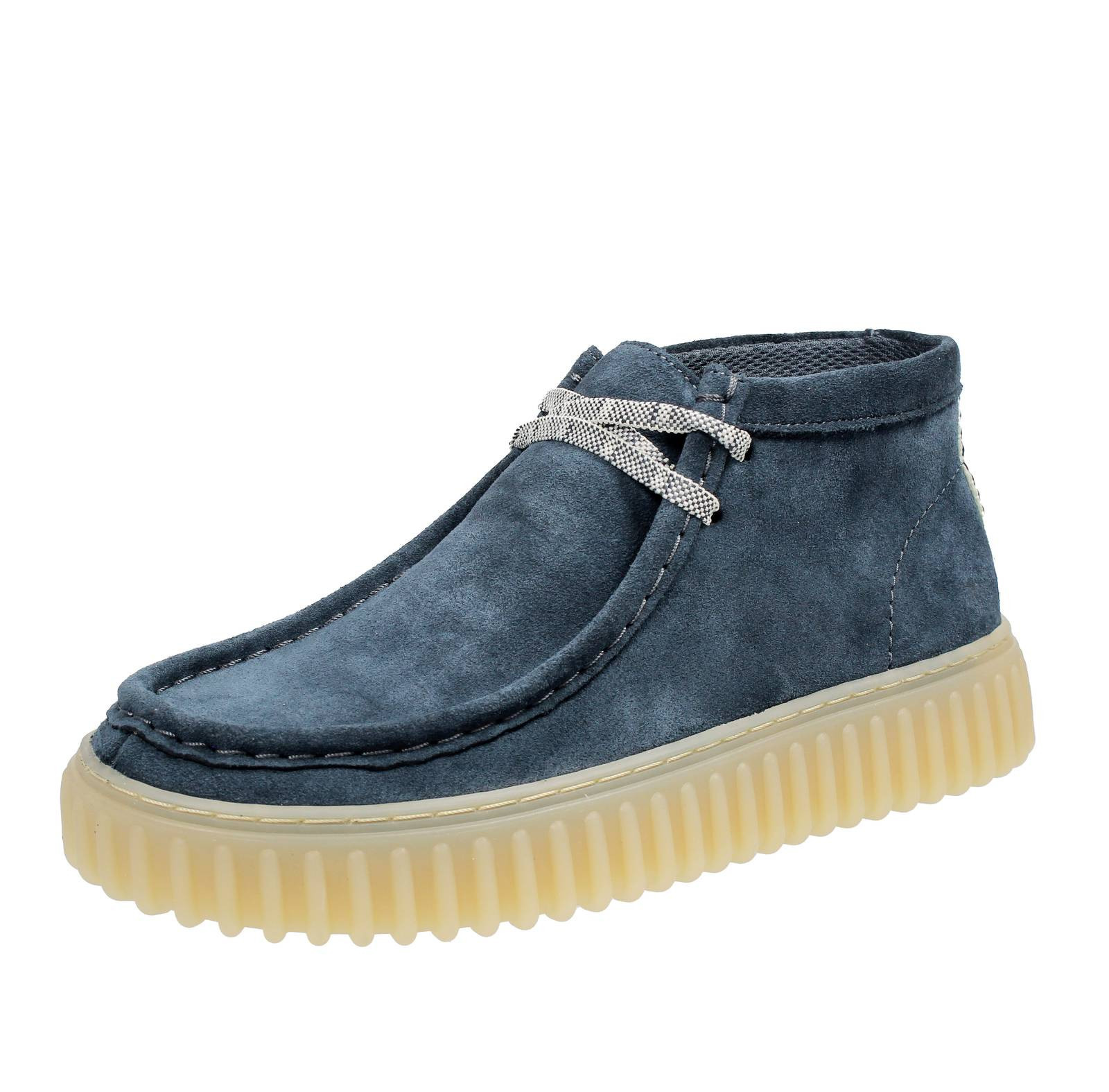 Clarks Torhill High - Stivaletti In Suede Blu - Taglia 42.5 [8.5 US 26.7cm] Uom