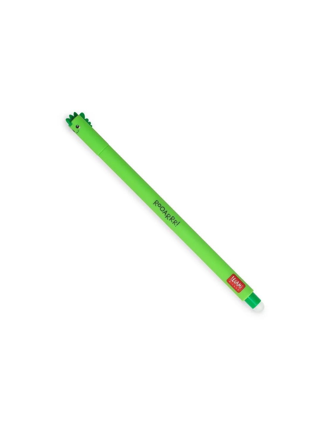 PENNA A GEL CANCELLABILE - DINO - VERDE - LEGAMI