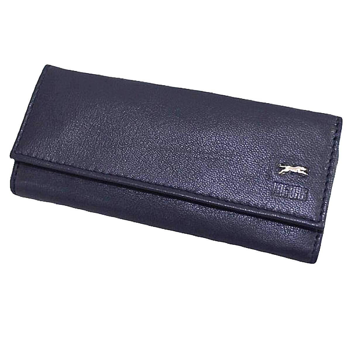 Portachiavi Astuccio Custodia Unisex Uomo Donna Vera Pelle 6 Ganci 14x6 Jaguar