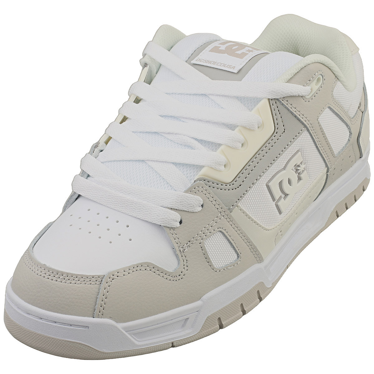 DC Shoes Stag Skate Trainer Uomo Bianco Perla - 43 EU
