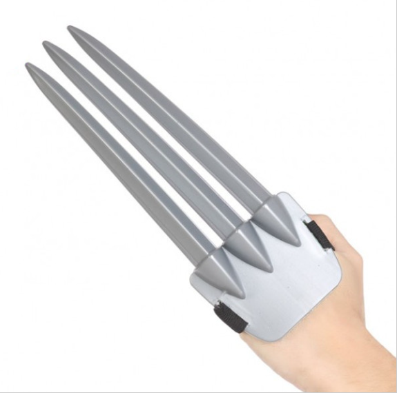 CARNEVALE HALLOWEEN ARTIGLI WOLVERINE CLAWS IN PLASTICA FYASA 115134 CONF. 1 PZ