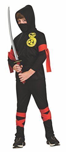 RUBIES 881900 rubies cost black ninja fasce rosse m(us) 6/8