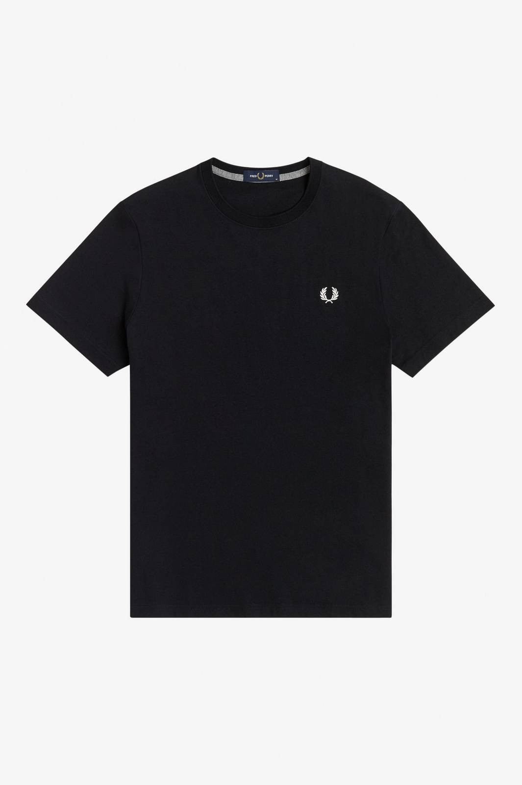 Fred Perry T-shirt Girocollo Nero - Taglia L Abbigliamento Uomo T-shirts