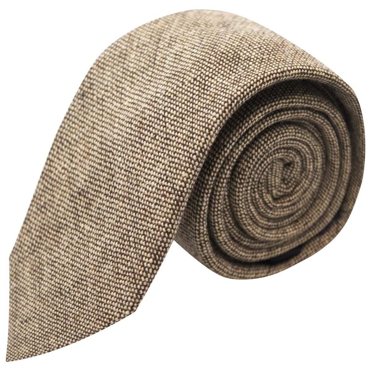 Highland Tessere Latte Marrone Cravatta, Cravatta