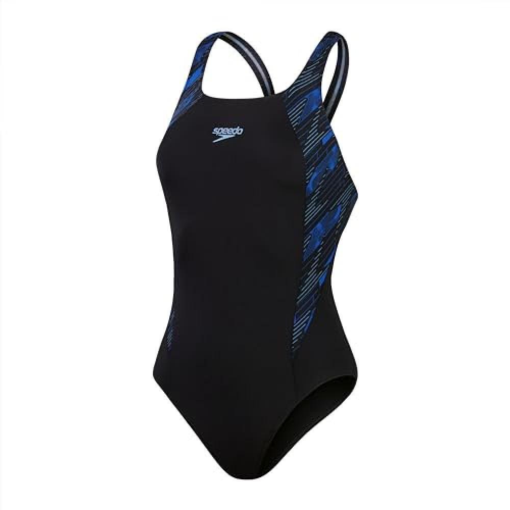(TG. 44) Speedo Hyperboom Splice Muscleback Swimsuit | Classic Design | Quick Dr