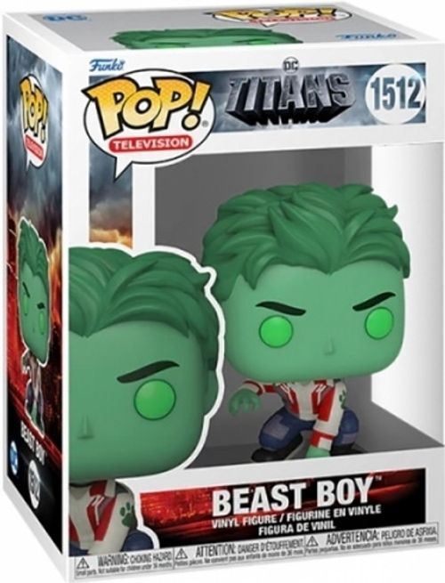 7829602 Merchandising Dc Comics: Funko Pop! Television - Titans - Beast Boy (Vin