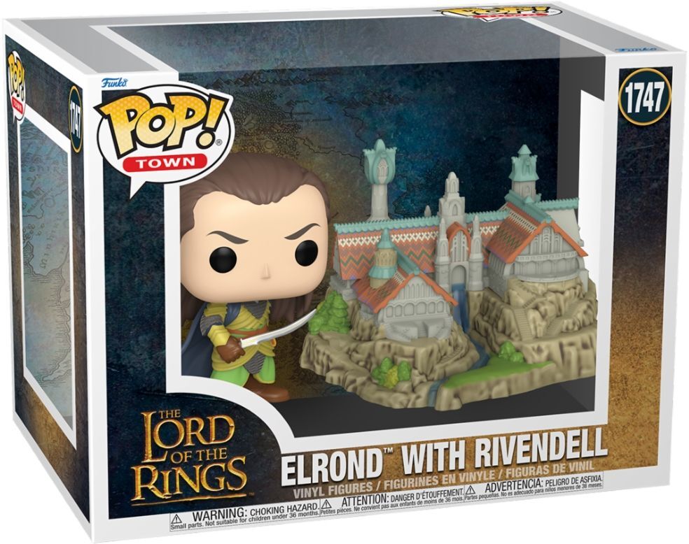 7842499 Merchandising Lord Of The Rings (The): Funko Pop! Town - Elrond & Rivend