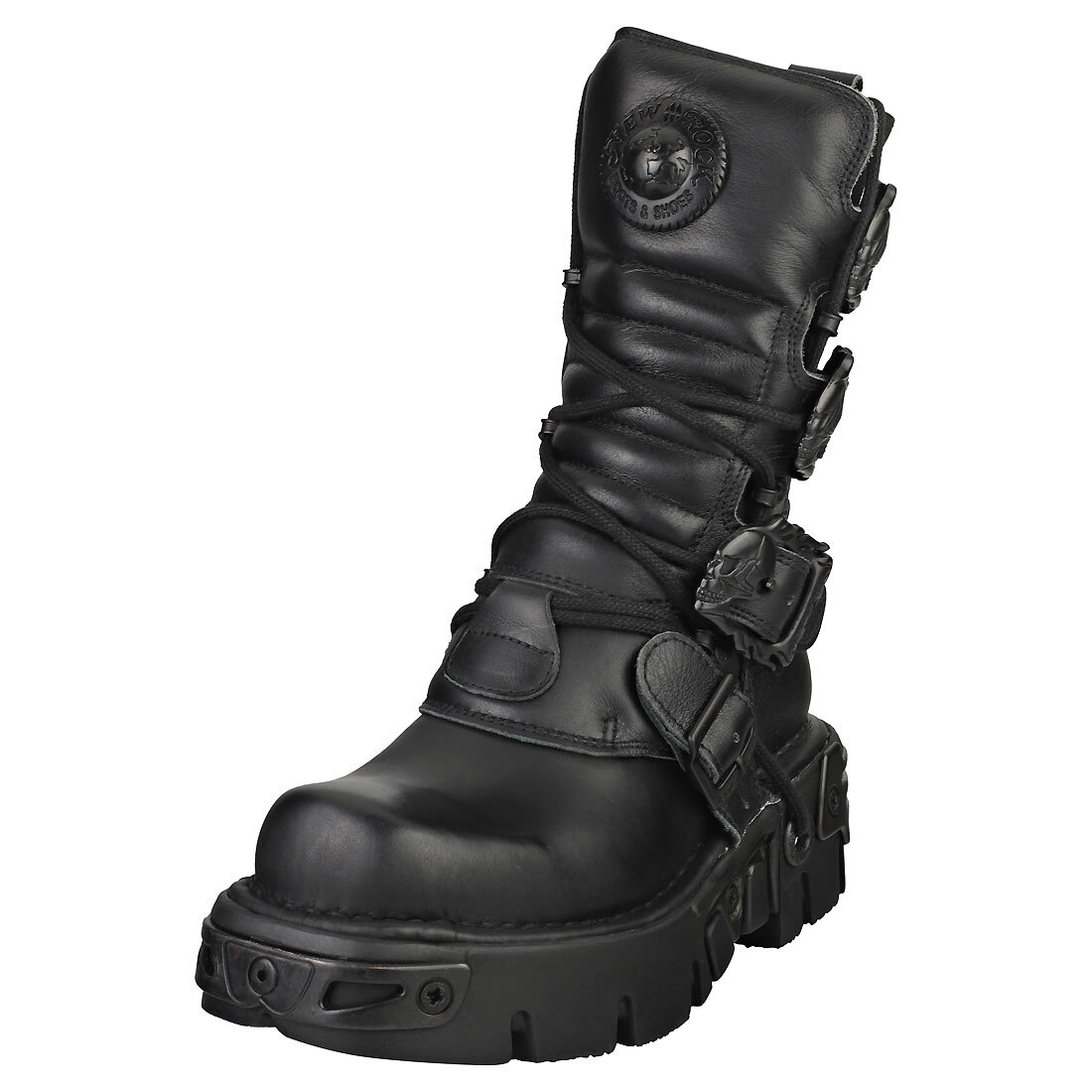 New Rock Stivali Metallo Unisex - Nero - 40 EU