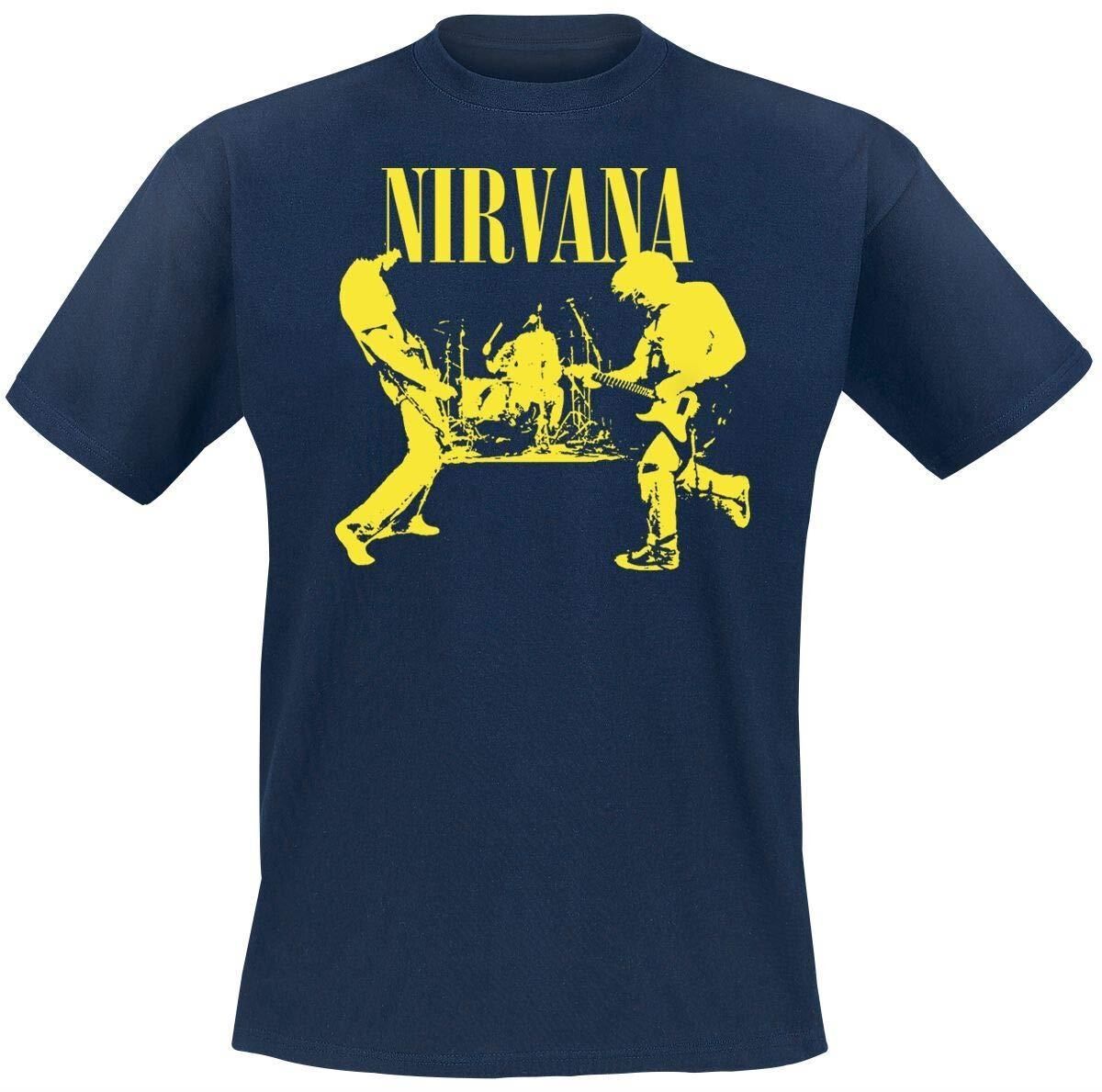 Abbigliamento Nirvana: Rock Off - Stage (T-Shirt Unisex Tg. M)