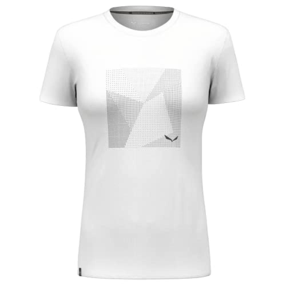 (TG. XS) SALEWA Pure Building Dry W Maglietta, Bianco, XS Donna - NUOVO