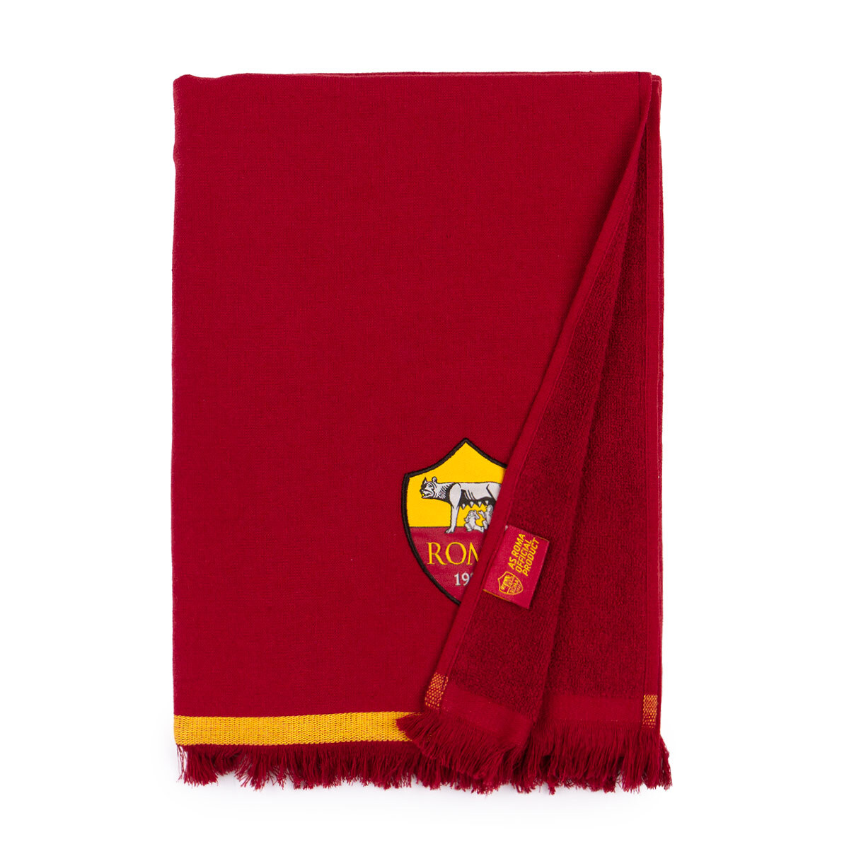 Telo mare Fouta A.S. Roma ufficiale con frange 85x160 cm J502