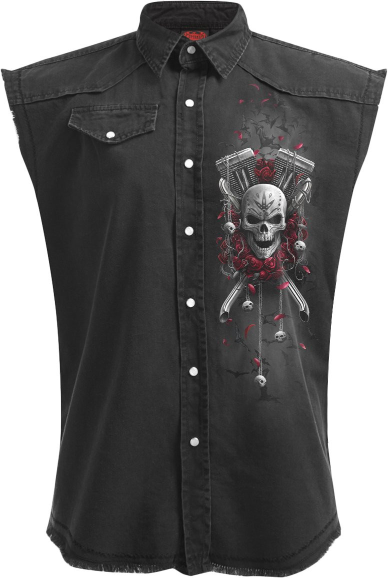 Spiral Direct Men's Dotd Bikers - Sleeveless L Black