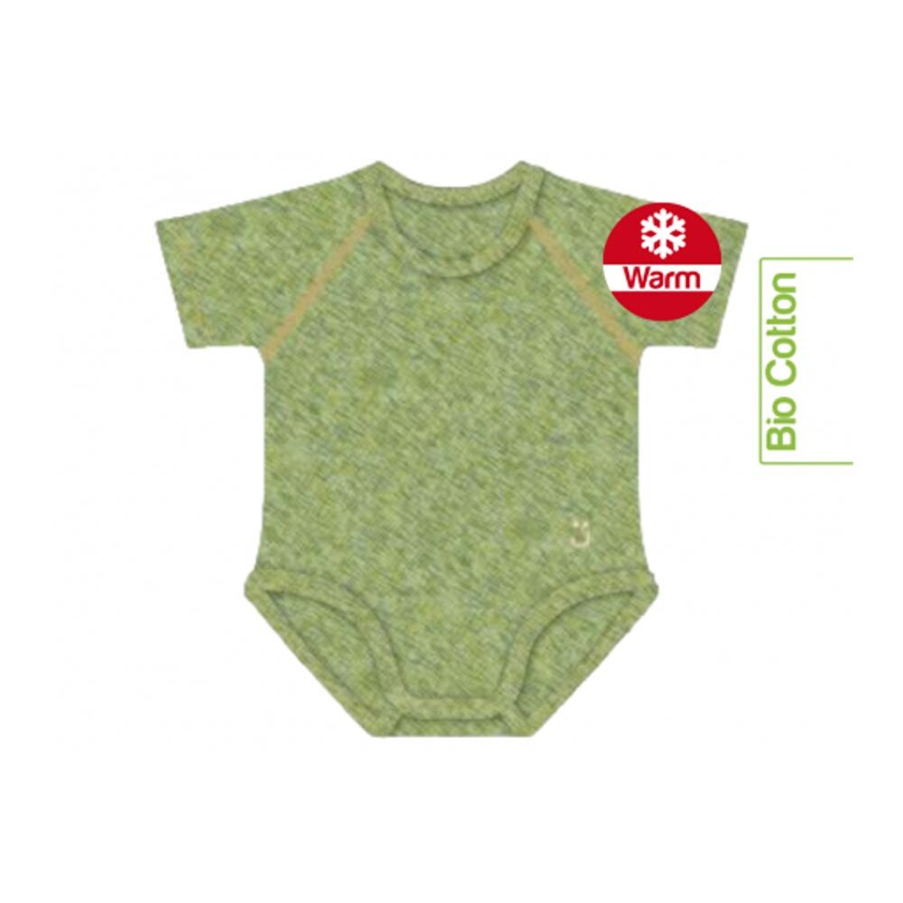 J Bimbi Warm - Melange Body Neonato 0-36 Mesi Verde, 1 body