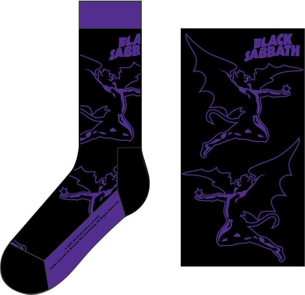 Abbigliamento Black Sabbath: Rock Off - Logo & Demon (Calzini Unisex Uk Size 7 -