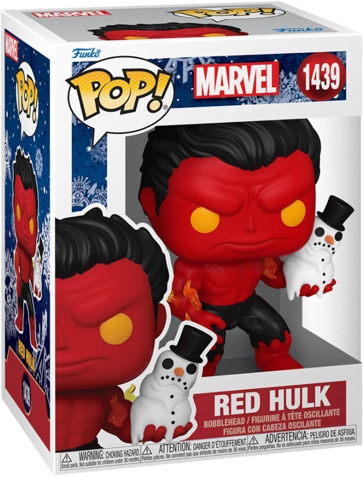 7829595 Merchandising Marvel: Funko: Pop! Holiday 2024 - Red Hulk (Vinyl Figure