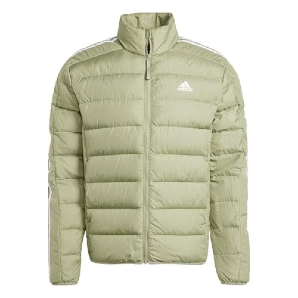 (TG. XL) adidas Uomo Essentials 3-Stripes Light Down Jacket, TENT GREEN F16, XL