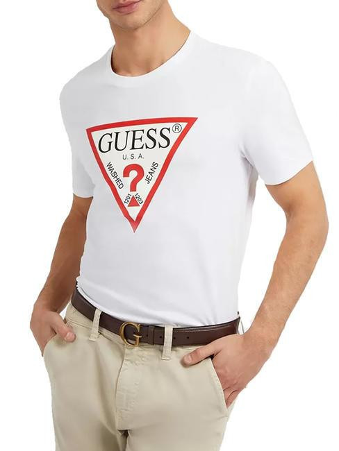 tshirt uomo GUESS original logo tshirt PurWhite M  scelta=P PurWhite M2YI71I3Z14