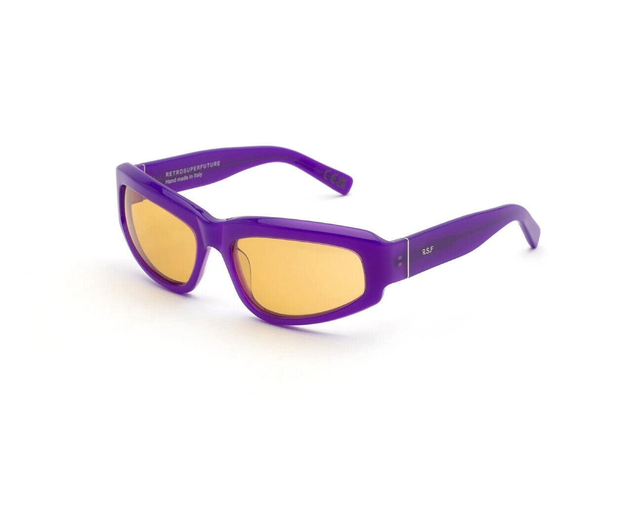 Retrosuperfuture Occhiali da Sole M5X Motore  Hentai Viola giallo Uomo Donna