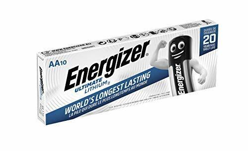 Energizer 634352 Set di 10 Batterie AA Ultimate LITHIUM, litio, LR06, 1.5 V (T3g