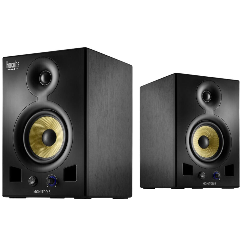 HERCULES Casse 2 Vie Altoparlanti Tweeter Woofer Bass reflex 80 W Nero Monitor 5